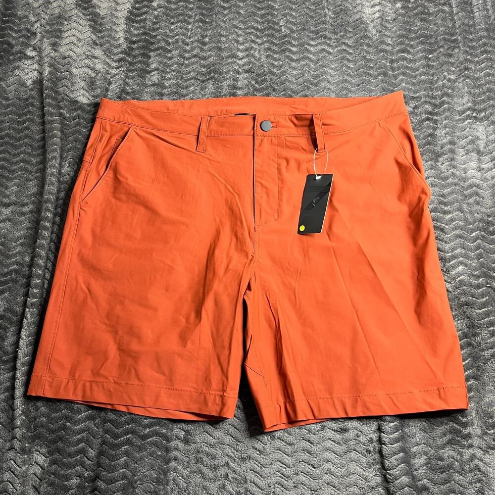 ZELLA Orange Performance Stretch Shorts Mens 40 NWT